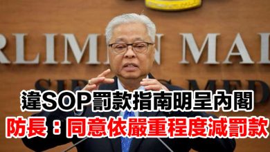 Photo of 違防疫SOP罰款指南明呈內閣    防長：同意依嚴重程度減罰款