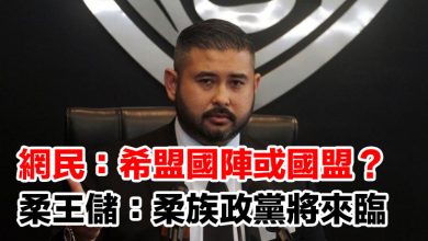 Photo of 網民：希盟 國陣或國盟？ 柔王儲：柔族政黨將臨