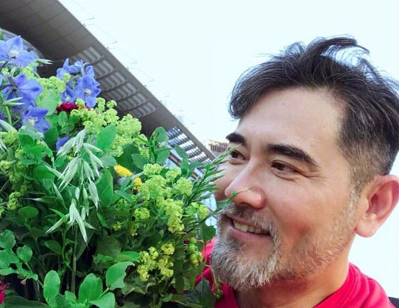 趙文瑄透露，他在寧波的鄉下，寺廟的旁邊種了50棵櫻花