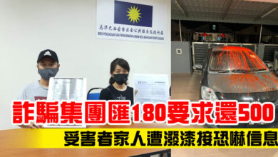 Photo of 詐騙集團匯180要求還500  受害者家人遭潑漆接恐嚇信息