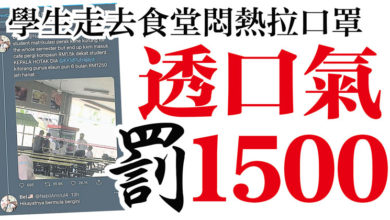 Photo of 【封面故事】學生走去食堂悶熱拉口罩  透口氣罰1500