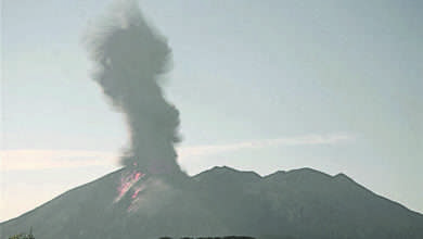 Photo of 日櫻島火山爆裂式噴發  火山碎屑流約1.8公里