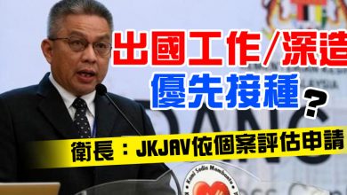 Photo of 出國工作或深造優先接種？ 衛長：JKJAV依個案評估申請
