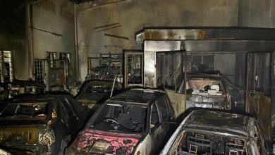 Photo of 汽車噴漆廠火災   燒毀14轎車1摩多車