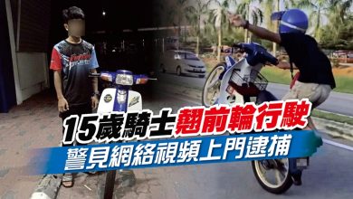 Photo of 15歲騎士翹前輪行駛 警見網絡視頻上門逮捕