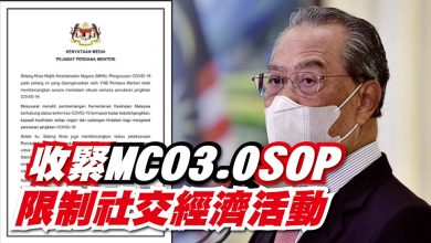 Photo of 收緊MCO3.0 SOP 限制社交經濟活動