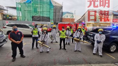 Photo of 大山腳“娘子軍”自消隊   背11kg噴霧機沿街消毒