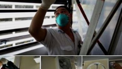 Photo of 為防止病毒傳播 獅城中央醫院病房安裝抽風機
