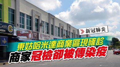 Photo of 東姑哈米達商業區現確診 商家冠檢卻被傳染疫