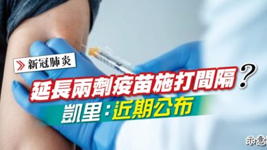 Photo of 延長兩劑疫苗施打間隔？ 凱里：近期公布