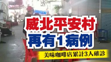 Photo of 威北平安村再有1病例 美味咖啡店累計3人確診