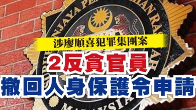 Photo of 涉廖順喜犯罪集團案 2反貪官員撤回人身保護令申請