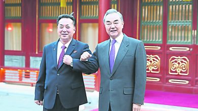 Photo of 王毅晤朝鮮駐華新任大使