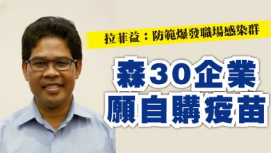 Photo of 拉菲益：防範爆發職場感染群  森30企業願自購疫苗