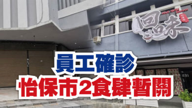 Photo of 員工確診 怡保市2食肆暫關