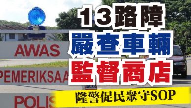 Photo of 13路障嚴查車輛 監督商店 ​隆警促民眾守SOP
