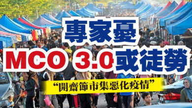 Photo of “開齋節市集惡化疫情” 專家憂MCO 3.0或徒勞