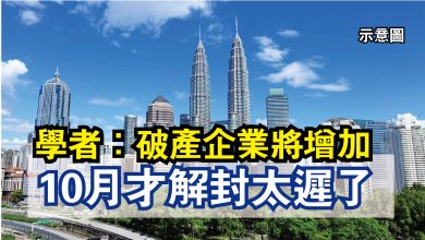 Photo of 學者：破產企業將增加  10月才解封太遲了