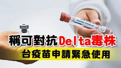 Photo of 稱可對抗Delta毒株 台疫苗申請緊急使用