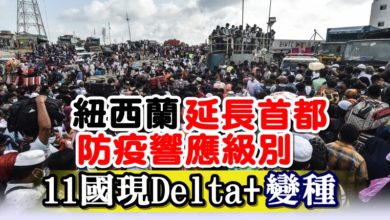 Photo of 紐西蘭延長首都防疫響應級別  11國現Delta+變種