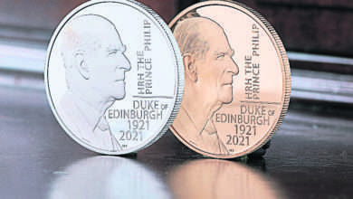 Photo of 紀念菲利普親王 英推出特別版5鎊硬幣