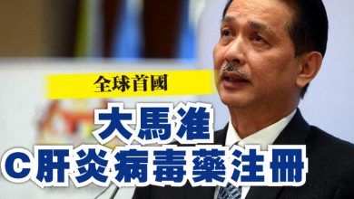 Photo of 全球首國 大馬准C肝炎病毒藥注冊