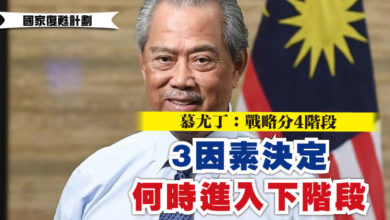 Photo of 【國家復甦計劃】 慕尤丁：戰略分4階段   3因素決定何時進入下階段