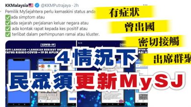 Photo of 有症狀 曾出國 密切接觸 出席群聚   4情況下民眾須更新MySJ