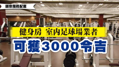 Photo of 【國家復甦配套】健身房 室內足球場業者可獲3000令吉