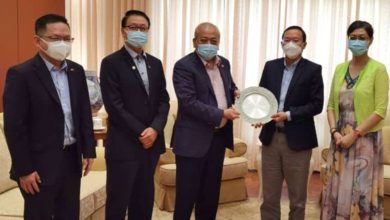 Photo of 劉東源參贊任滿回中國  華總歡迎中駐馬新任公使