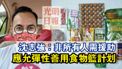 Photo of 沈志強：非所有人需援助  應允彈性善用食物籃計划