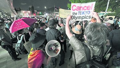 Photo of 日本民眾抗議奧運