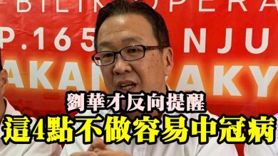 Photo of 劉華才逆向提醒 這4點不做分鐘中冠病