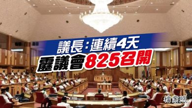 Photo of 議長：連續4天 靂議會825召開