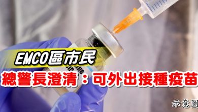 Photo of EMCO區市民  總警長澄清：可外出接種疫苗