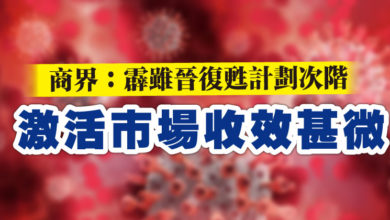 Photo of 商界：霹雖晉復甦計劃次階  激活市場收效甚微