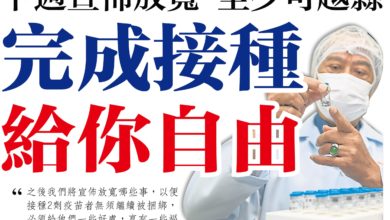 Photo of 下週宣佈放寬 至少可越縣  完成接種給你自由