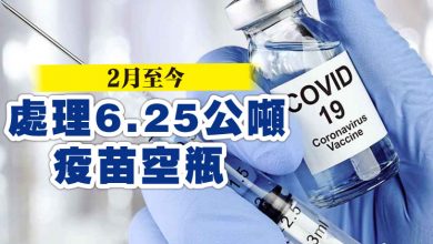 Photo of 2月至今  處理6.25公噸疫苗空瓶