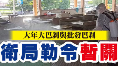 Photo of 大年大巴剎與批發巴剎   衛局勒令暫關