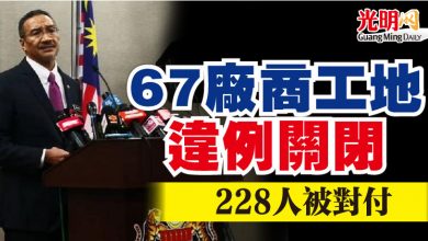 Photo of 67廠商工地違例關閉  228人被對付