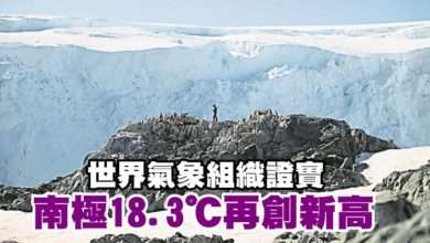 Photo of 世界氣象組織證實 南極18.3℃再創新高