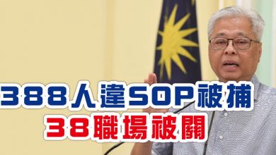 Photo of 副揆：388人違SOP被捕 38職場被關