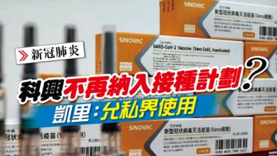 Photo of 科興不再納入接種計劃？ 凱里：允私界使用