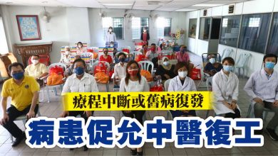 Photo of 療程中斷或舊病復發 病患促允中醫復工