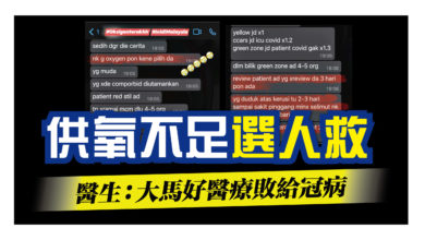 Photo of 醫生：年輕沒併發症優先 供氧不足選人救