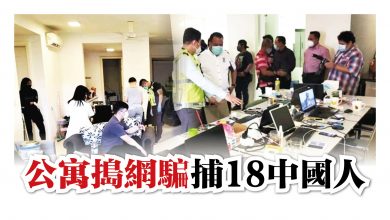 Photo of 公寓搗網騙 捕18中國人