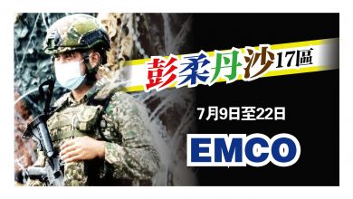 Photo of 彭柔丹沙17區 9至22日EMCO