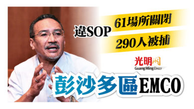 Photo of 彭沙多區EMCO 違SOP 61場所關閉290人被捕