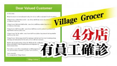 Photo of Village Grocer 4分店有員工確診 接受檢測關閉消毒