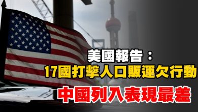 Photo of 美國報告：17國打擊人口販運欠行動 中國列入表現最差